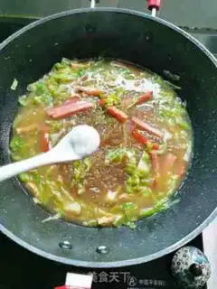Make Pork ham and powder soup step 8