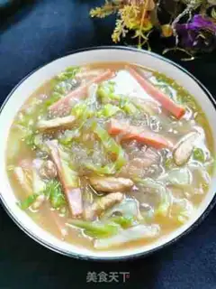 Make Pork ham and powder soup step 11