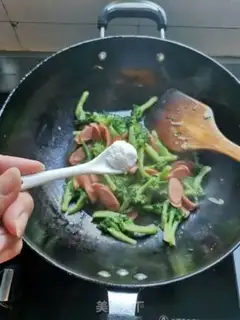 Make Orchid fried intestines step 7