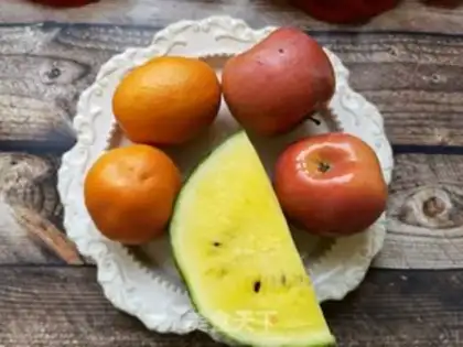 Make Apple watermelon orange juice step 0