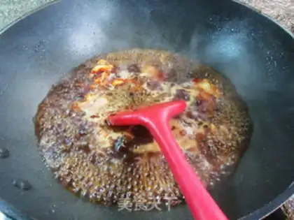 Make Yellow chicken round clams step 5