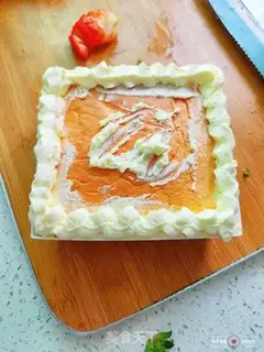 Make Strawberry box cake step 15