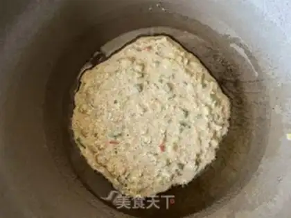 Make oatmeal onions, black egg pancakes step 7