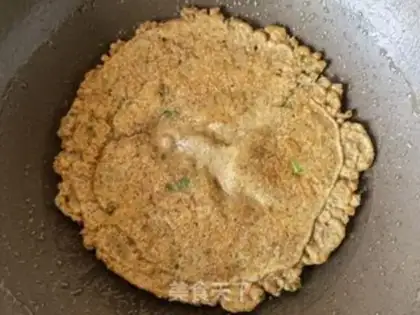 Make oatmeal onions, black egg pancakes step 10