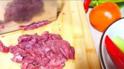 Make Fried ostrich meat step 2