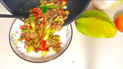 Make Fried ostrich meat step 9