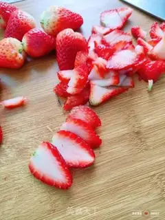 Make Strawberry box cake step 11