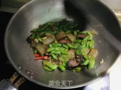 Make Green pepper sauce step 4