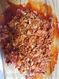 Make Pickle meat dumplings step 1