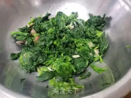 Make Spinach eggs step 1