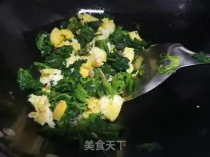 Make Spinach eggs step 3