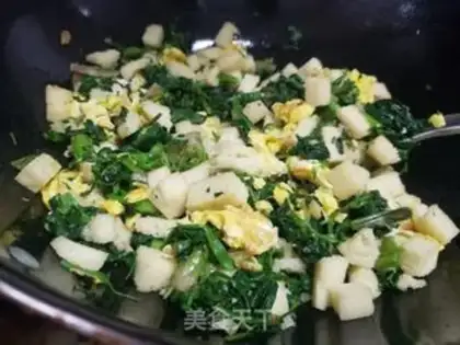 Make Spinach eggs step 4