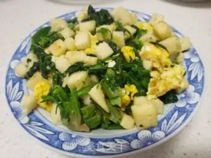 Make Spinach eggs step 5