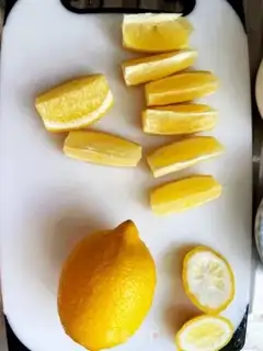 Make Homemade gold pickles step 1