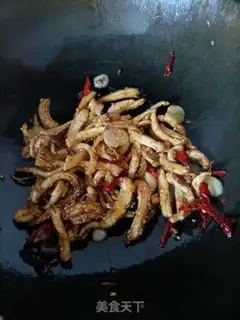 Make Spicy chicken silk step 15