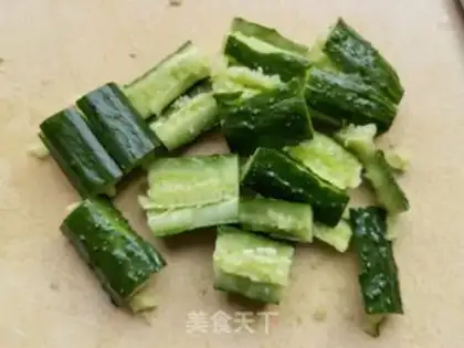 Make cucumber tofu step 0
