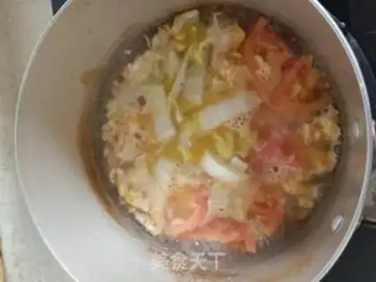 Make Tomatoes and omelet soup step 3