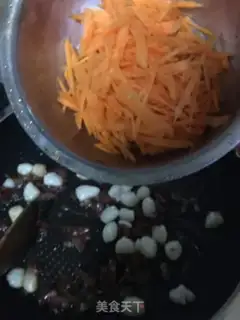 Make Three pieces of rice powder step 7