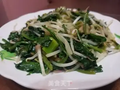 Make The spinach sprouts step 4