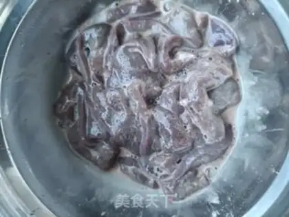 Make Spinach fried liver step 5