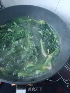 Make Spinach fried liver step 7