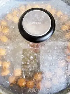 Make Homemade black sugar pearls step 15