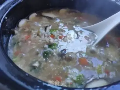 Make Meat and vegetable porridge step 7