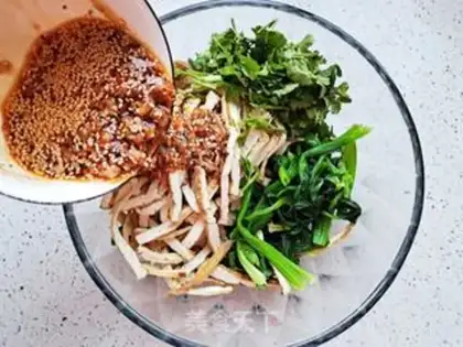 Make Spinach tofu dry step 9