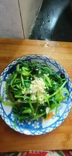 Make A spinach mix fan step 5