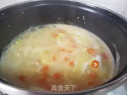 Make Carrot omelet porridge step 2