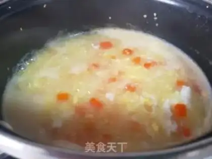 Make Carrot omelet porridge step 3