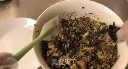 Make Homemade meat pine rice step 11