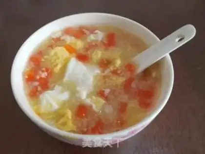 Make Carrot omelet porridge step 5