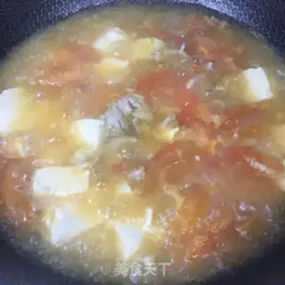 Make Tomato tofu meat soup step 8