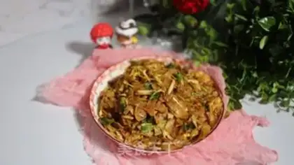 Make Eggs and eggs and rice powder step 7