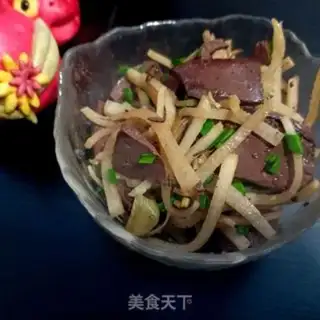 Make A white radish with pig blood step 14