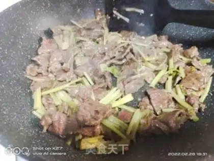 Make Celery beef step 4