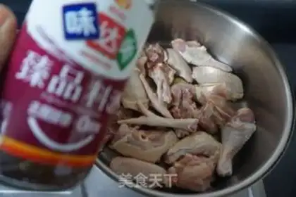 Make Red-burned chestnut chicken step 3