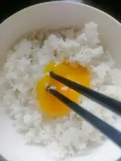 Make Egg fried rice step 0