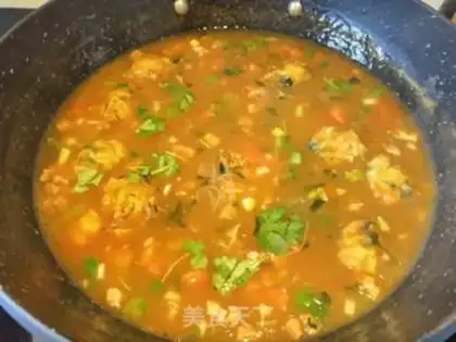 Make Tomatoball soup step 9