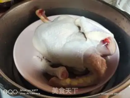 Make A simple version of a white chicken step 0
