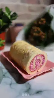 Make Red Dragon Cake roll step 15