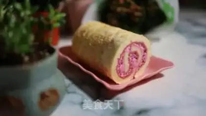 Make Red Dragon Cake roll step 16