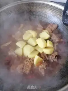 Make Potato burn ribs step 8