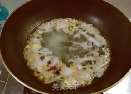 Make radish shrimp skin fan soup step 5