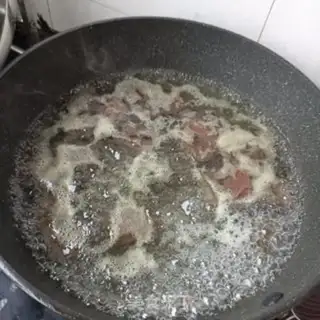 Make Chicken sausage and pork blood step 1