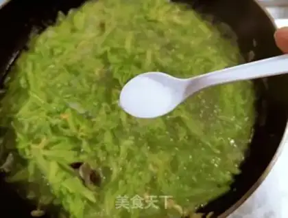 Make radish shrimp skin fan soup step 8