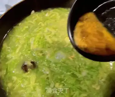 Make radish shrimp skin fan soup step 10