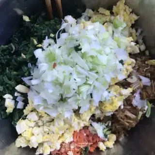 Make Spinach powdered dumplings step 5