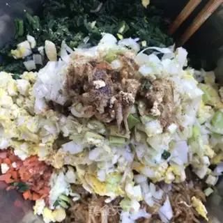 Make Spinach powdered dumplings step 6